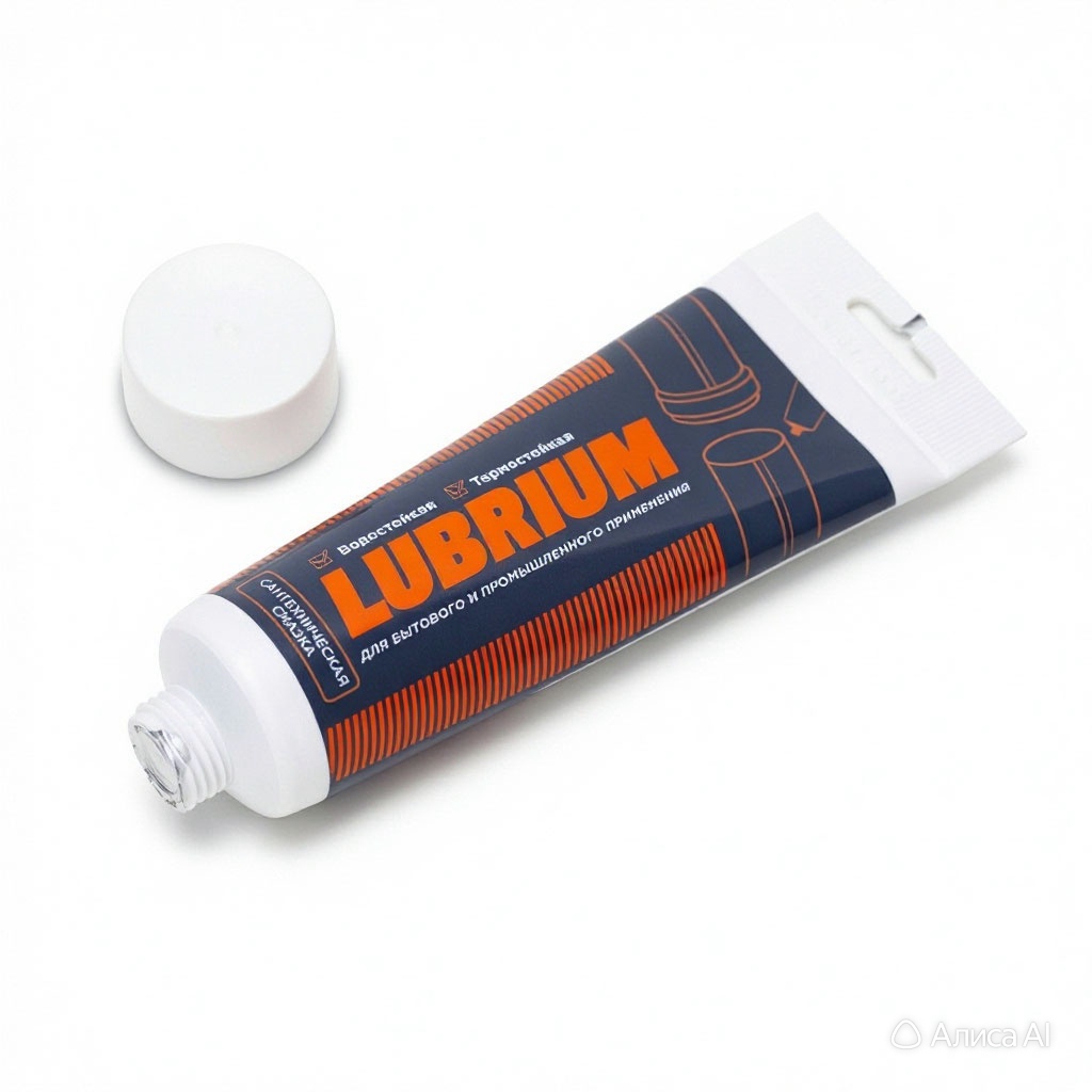 Сантехническая смазка LUBRIUM, тюбик 230 мл, с еврослотом 